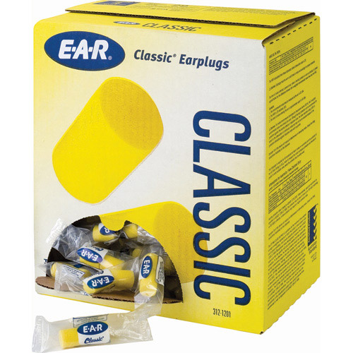 Bouchon d'oreille 3M™ E-A-R Classic, à cordon, 311-1101, 200 paires